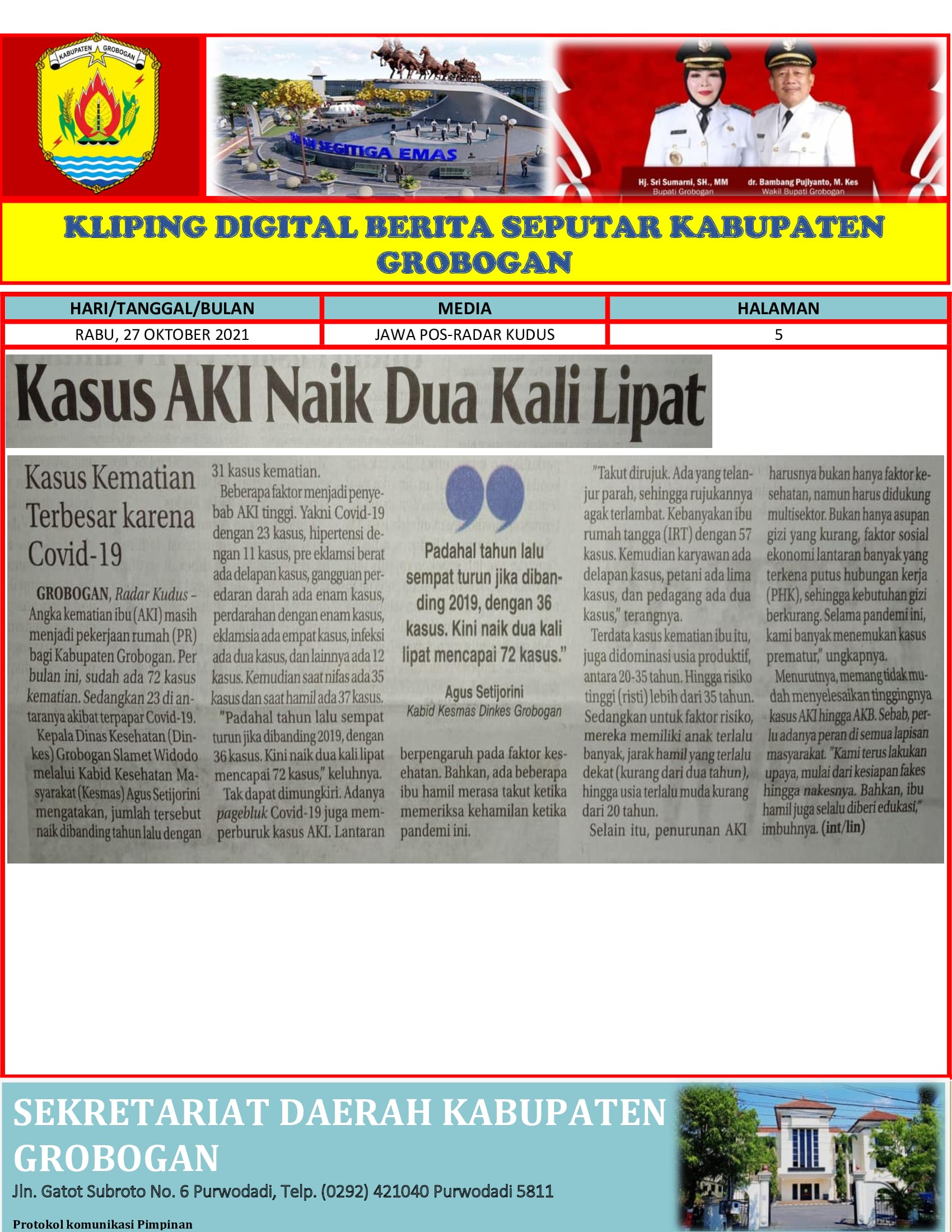 Kasus AKI Naik Dua Kali Lipat Radar Kudus 27.10.2021