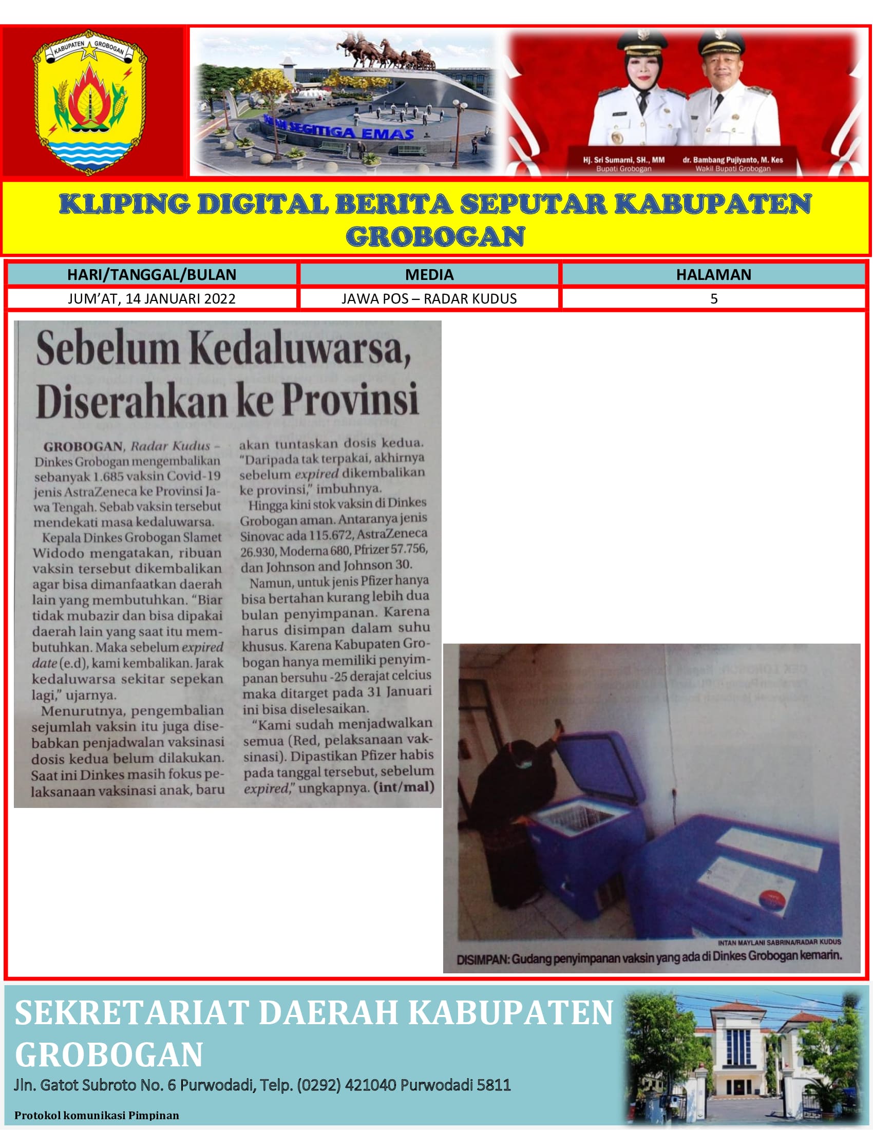 Sebelum Kedaluwarsa Diserahkan Ke Provinsi Radar Kudus 14012022
