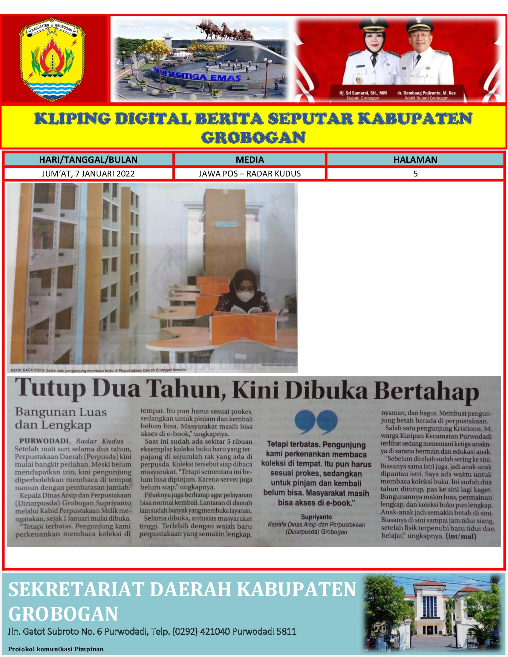 Tutup Dua Tahun Kini Dibuka Bertahap Radar Kudus 7.01.2022