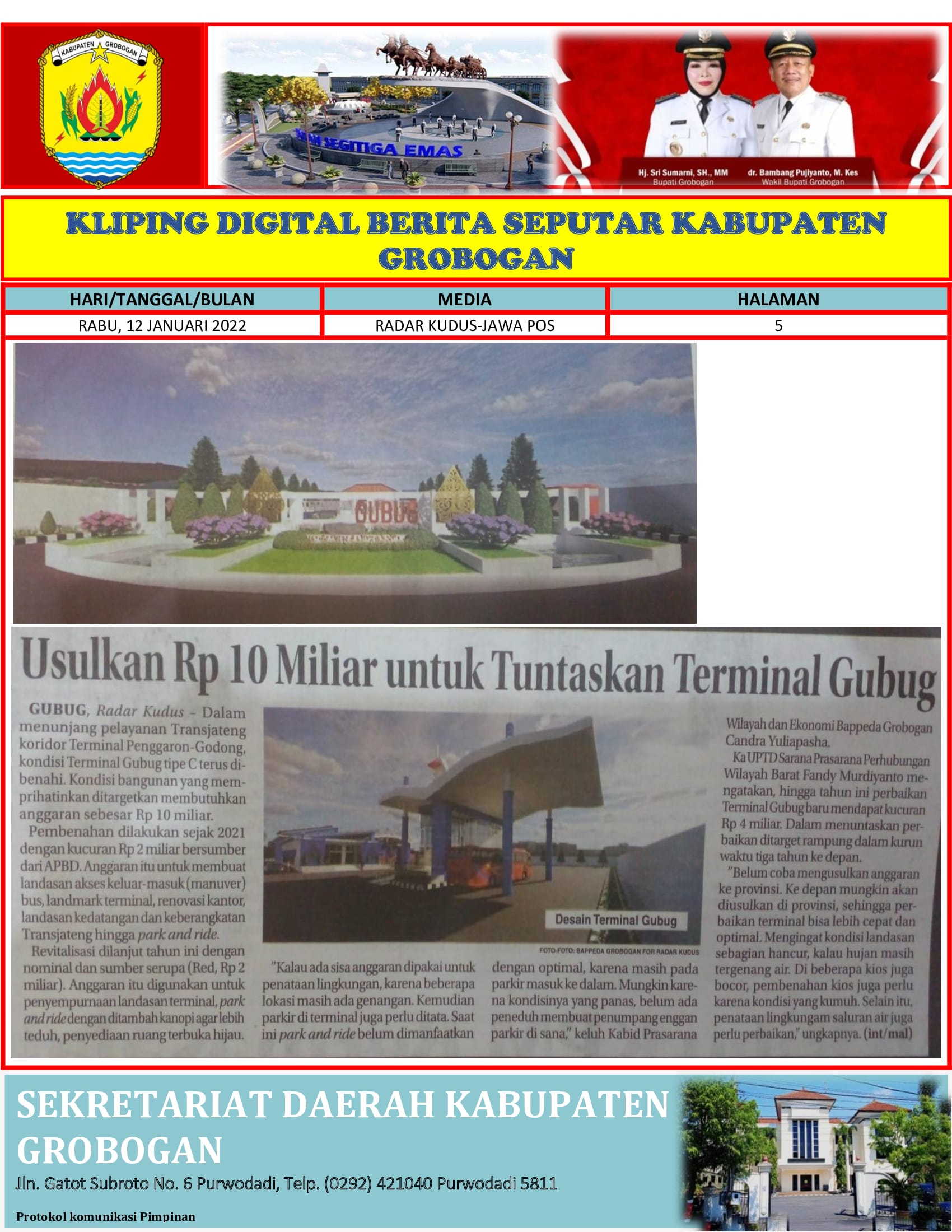 Usulkan Rp 10 Miliar Untuk Tuntaskan Terminal Gubug Radar Kudus 12 01 2022
