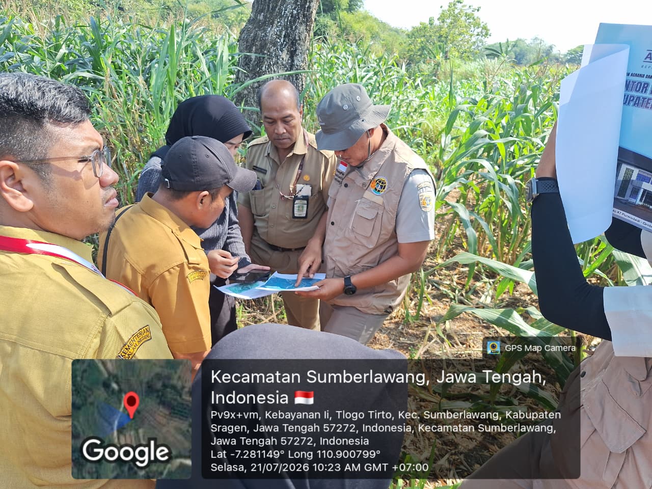 Pemkab Grobogan dan Srageng Verifikasi Batas Daerah subsektor Geyer